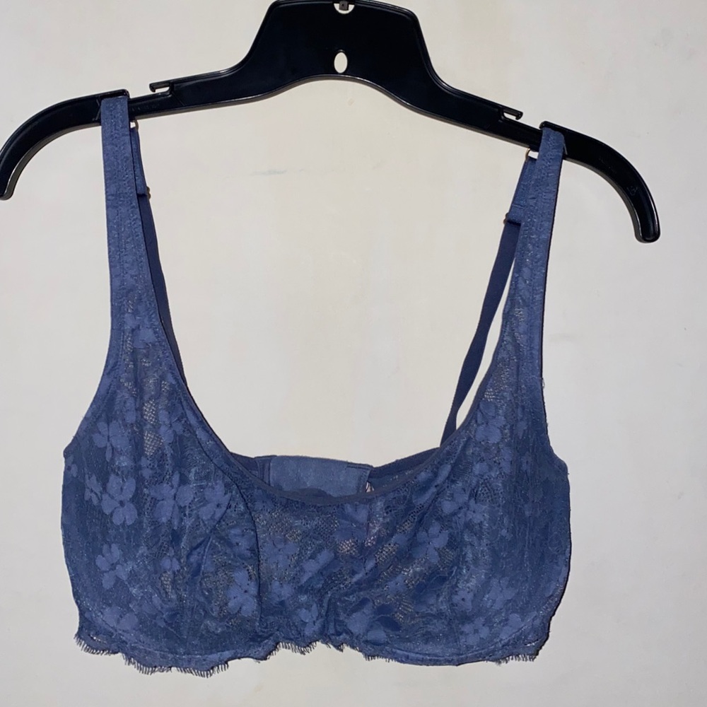 No padding pushup lace bra